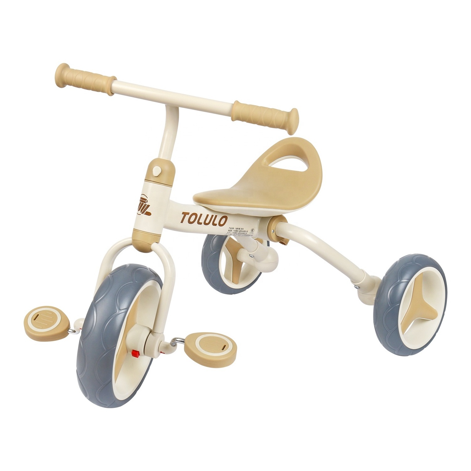 Factory Wholesale Custom Logo Kids Tricycle 3-Wheel Ride on Car with Foot Pedal Trike Bicycle for 2-6 Years Old Children Toys