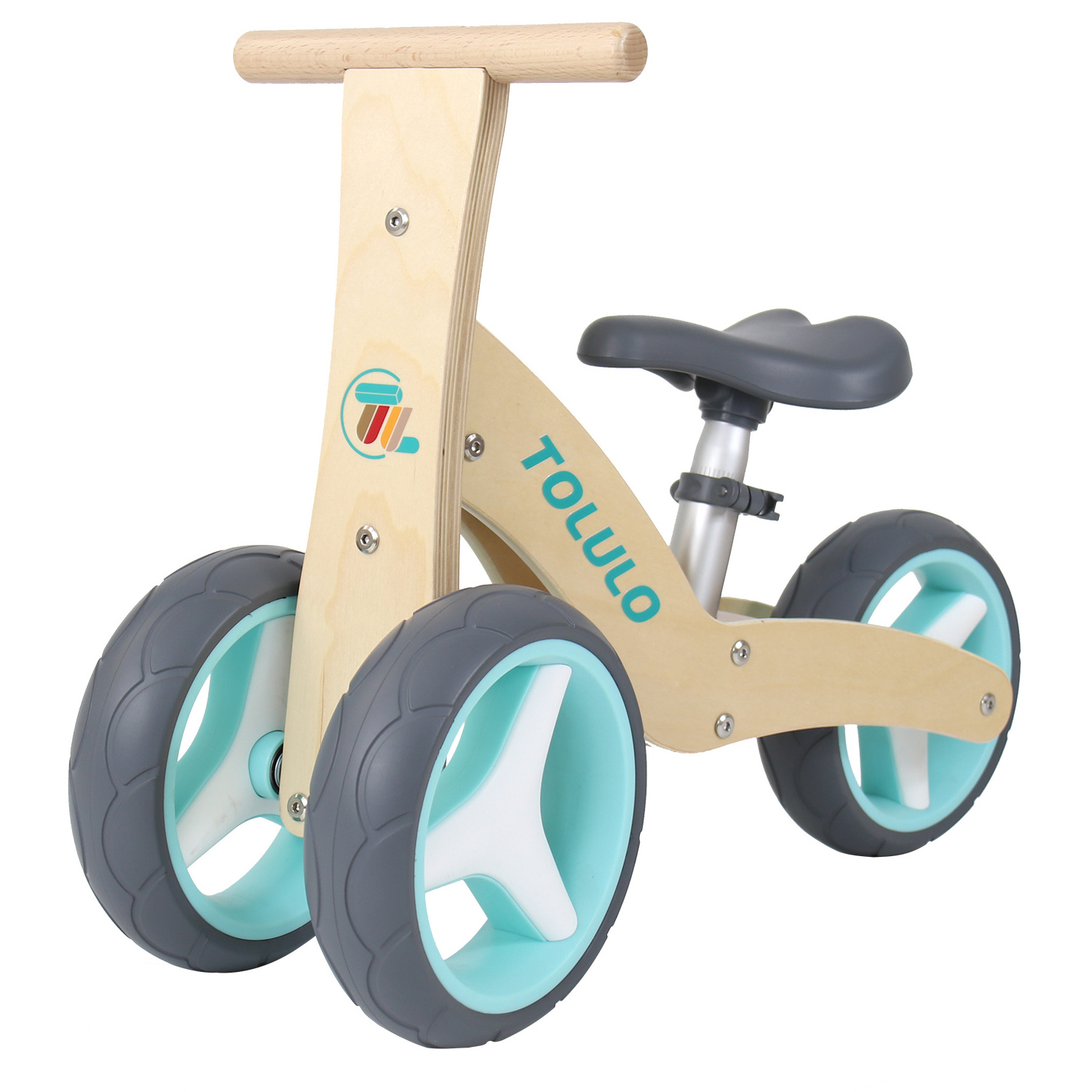 Mini Bike for Cheap 8 Inch 3 Wheels Wood Mini Baby Balance Bike Car Unisex Foot Toddler Balance Car 2 in 1 Balance Bike Wooden