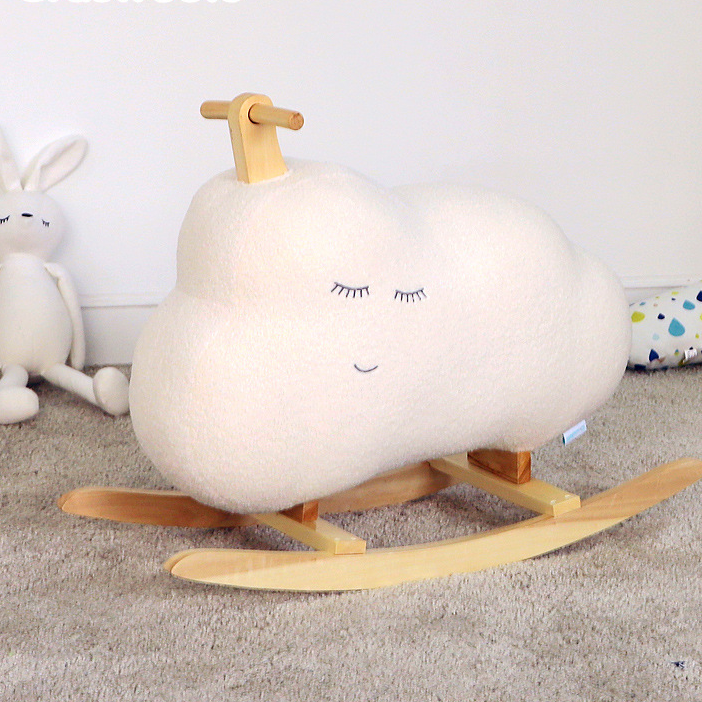 Indoor Baby Rocking Horse Toy Children Wooden Ride on Toy Rocking Horse ...