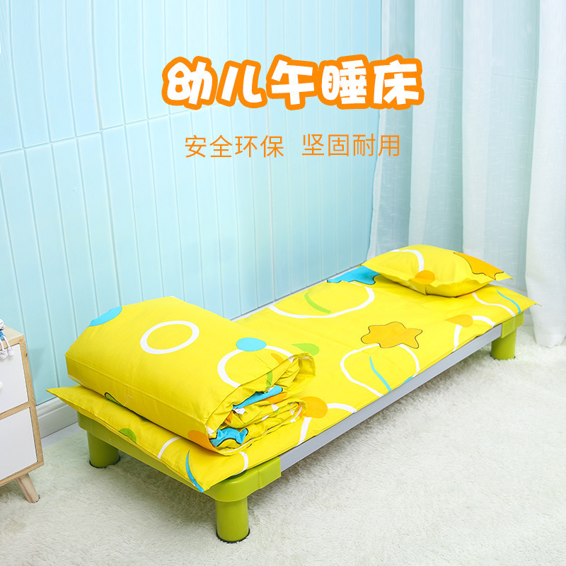 New Kindergarten Preschool Daycare Furniture Nap Bed Cots Children's Nap Beds Plastic Solid Wood Toddler Bed Cots