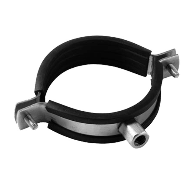 Heavy Duty Rubber Lined Hose Clamp, Galvanized Steel Hinged Clamp,Rubber Lined Split Clamp