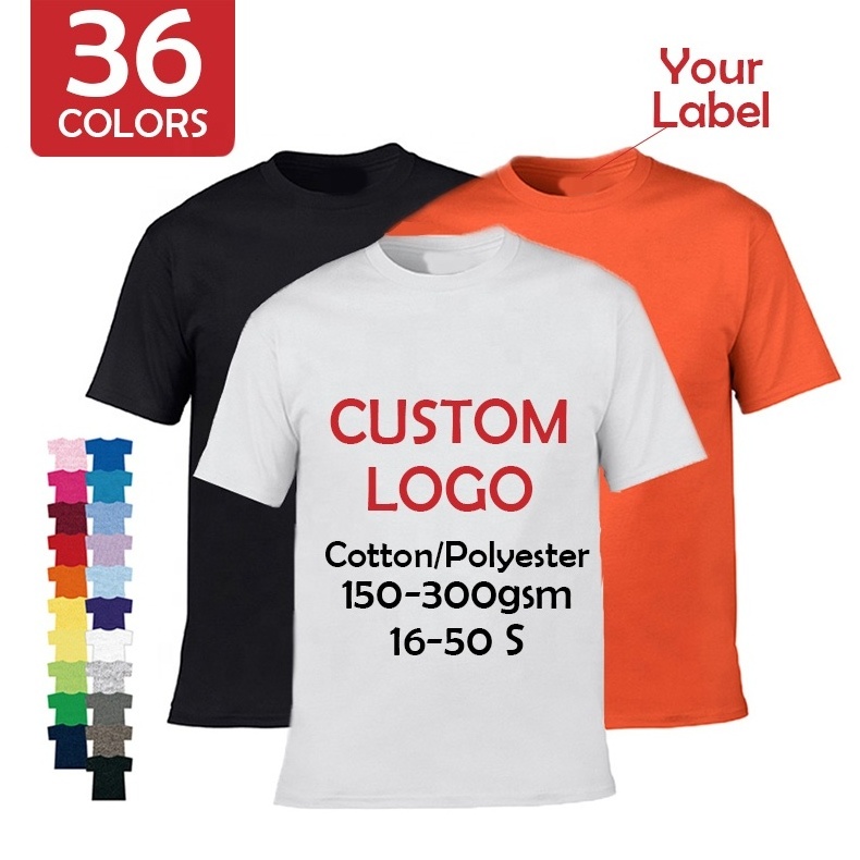 T Shirt Manufactures Custom Logo Summer Camp Academy School Printed Adult Uniform White Cotton Tshirt Plus Size Men's T-shirts