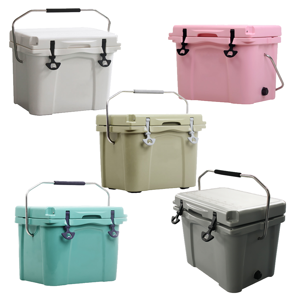 Factory Nice quality YETl Portable rotomolded drinks ice chest LLDPE hard cooler 20-120L plastic custom cooler box for camping