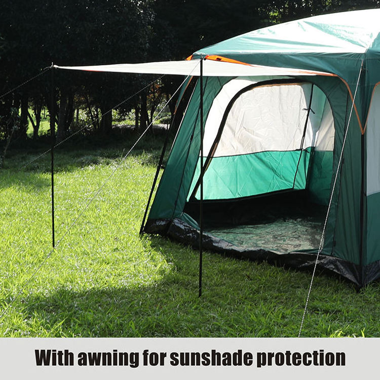 Wholesale cheap large space family camping tent waterproof ventilation camping hiking tent