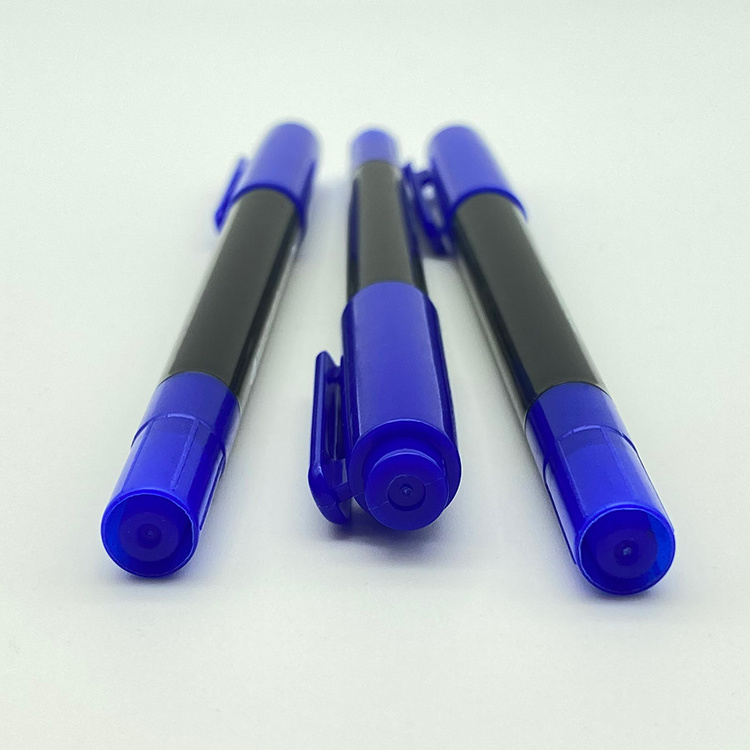 zhejiang factory custom waterproof oil-based cd double tipped marker pen permanent paint marker pen 0.4mm 1mm for car tyre