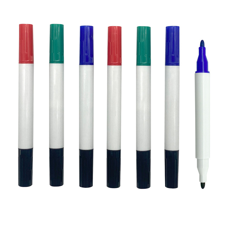 Manufacturer customized dual tip dry erase marker pen whiteboard markers pen kids white board marker set for school office