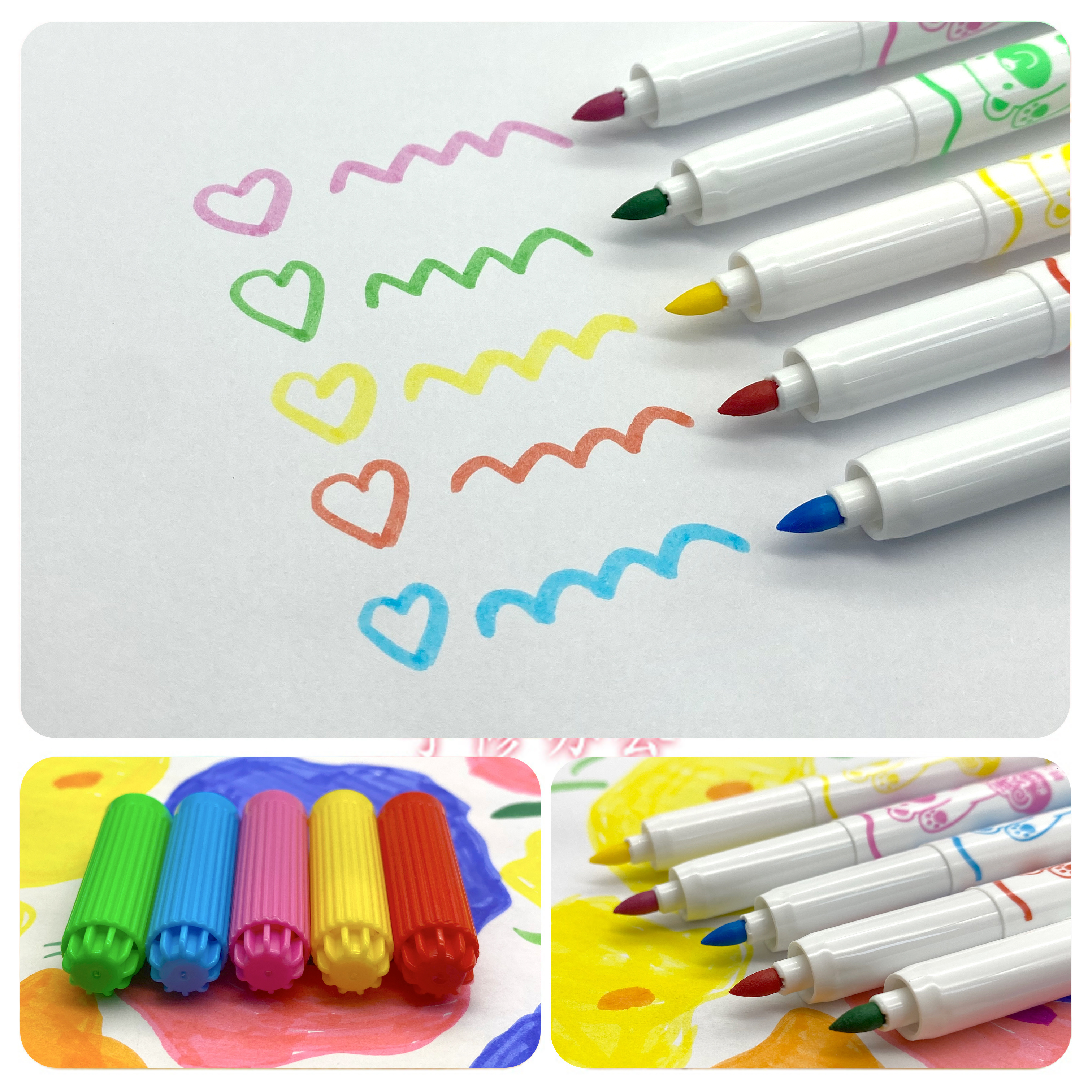 supplier Custom Paint Graffiti Draw airbrush pen Kid Changing Color Marker Magic Pen Safe Children Use Air Blow Pen With Stencil