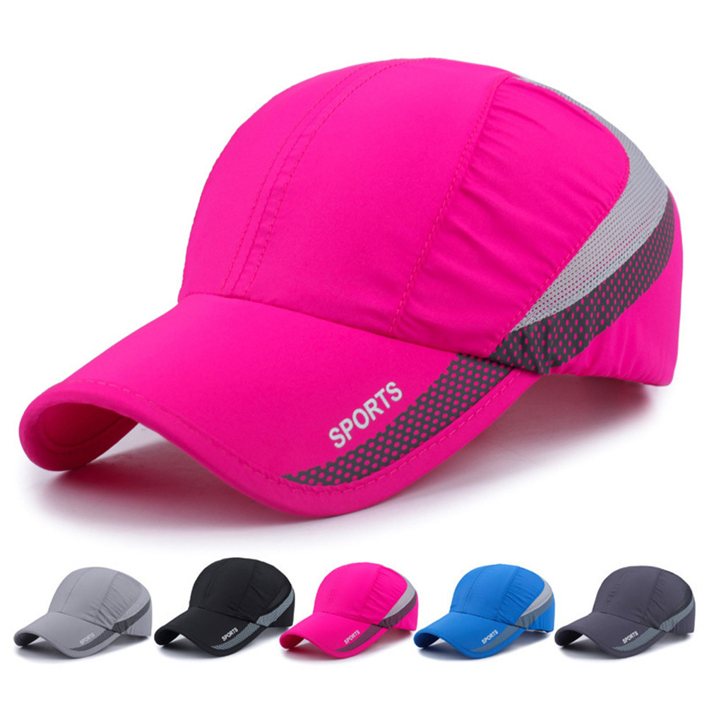 Wholesale Custom Breathable Lightweight Sun Protection Outdoor Hiking Running Quick Dry Sports Baseball Cap For Men Women