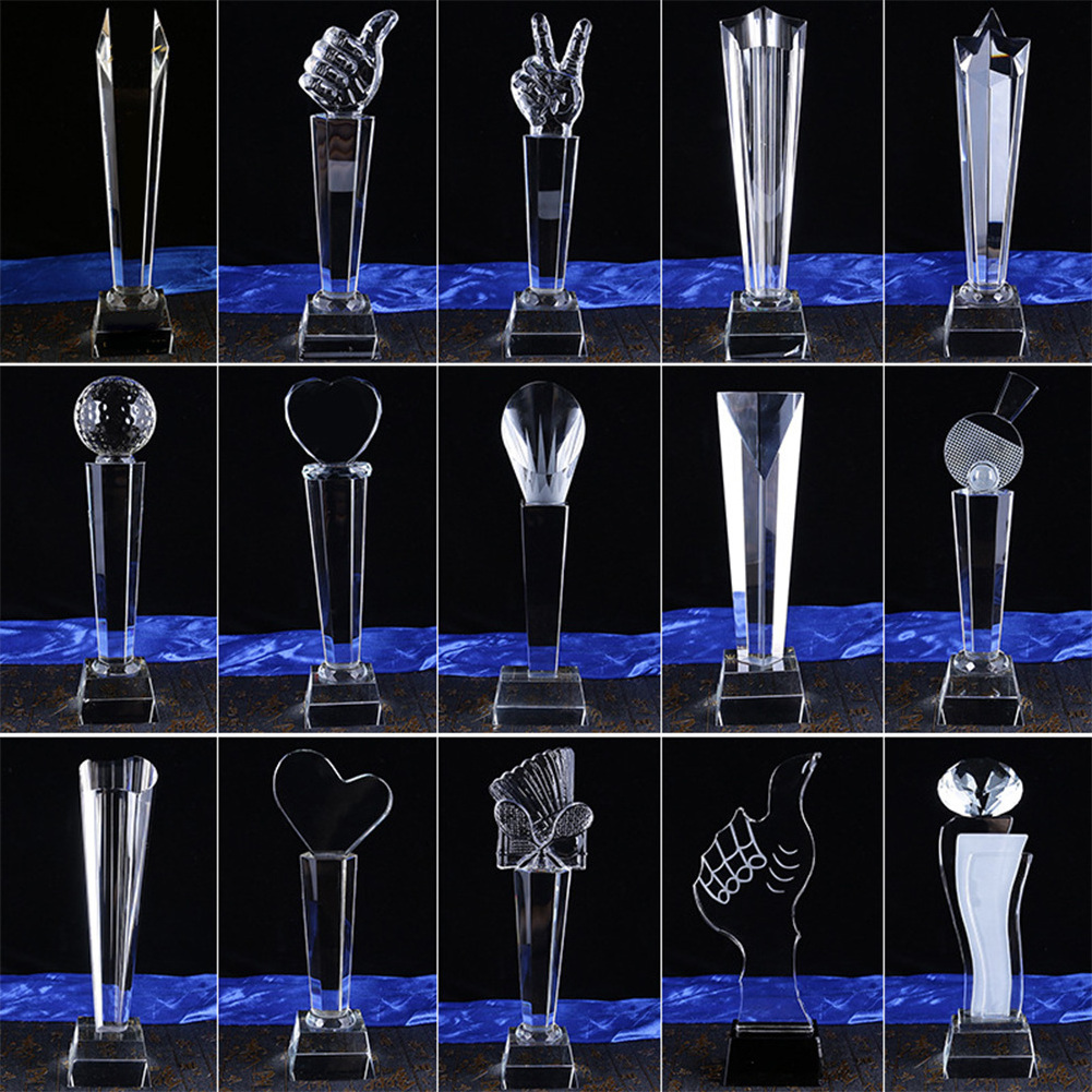 Cheap Wholesale K9 Blank, Custom 3d Laser Engrving Round Glass Awards Crystal Glass Trophies For Business Gift/