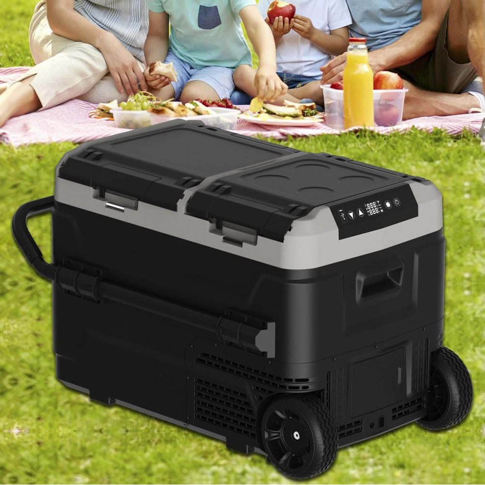 Top Freezer Refrigerators Rechargeable, Solar Fridge Outdoor Fridge 40 Litres With Wheels Portable Refrigerator Compressor/