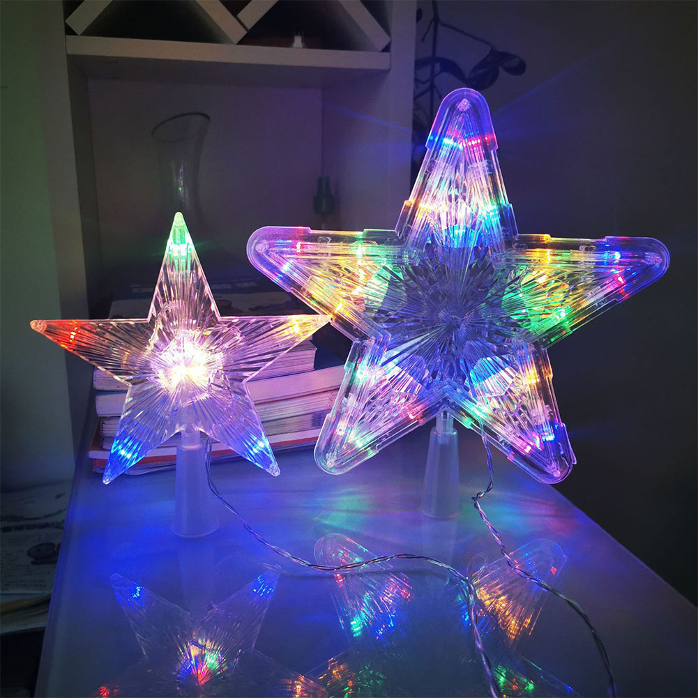 Christmas Tree Topper Star, Lights For Christmas Decoration And Party Decorations And Led Plastic Glowing Tree Top Star/