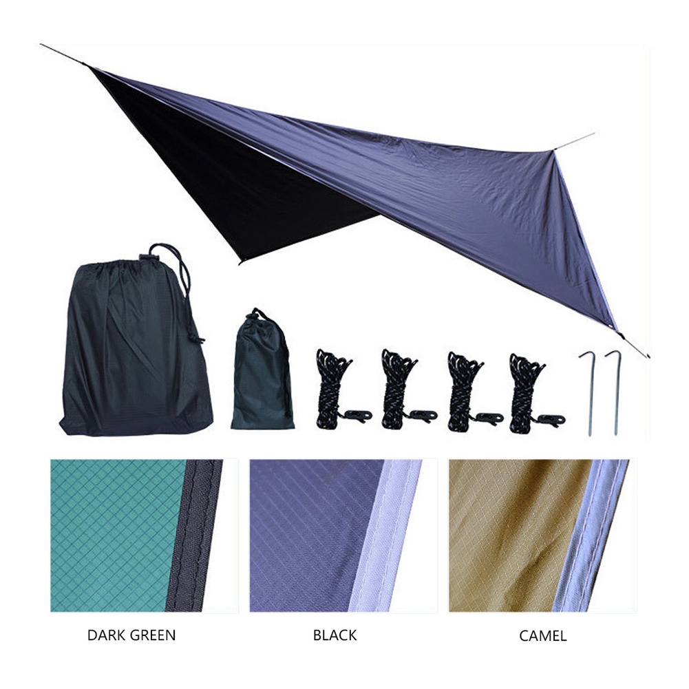 Waterproof Tarp Tent Shade, Outdoor Camping Uv Garden Awning Canopy Sunshade Ultralight 5 Colors Good Quality/