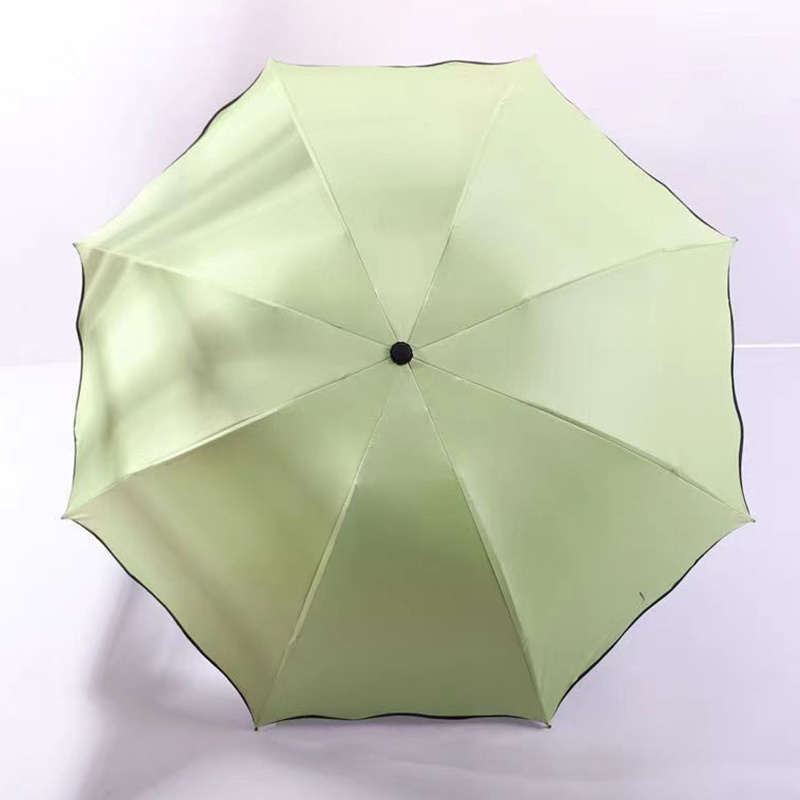 Sunshade Sun Protection Uv Protection Umbrella Folding Sunny And Rain Dual Use Three Fold Umbrella