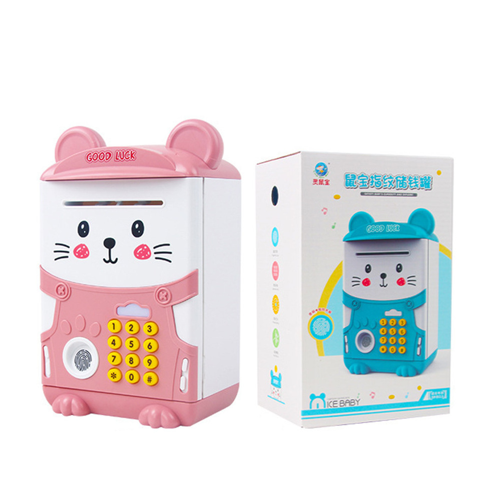 Money Box Electronic Atm, Password Money Coin Plastic Kids Toy Piggy Bank/