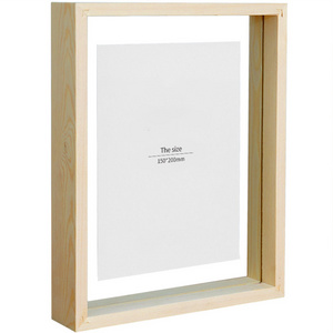 Wood Photo Frame Double, Glass Photo Frame A0 A1 A2 A3 A4 6R 4R Size Herbarium Picture Frame/