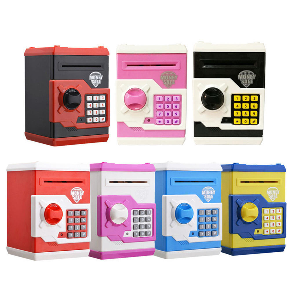 Mini Cartoon Atm Piggy, Box Safe Password Electronic Atm Machine Money Bank Toy Music Money Saving Bank Toys Money Boxes/