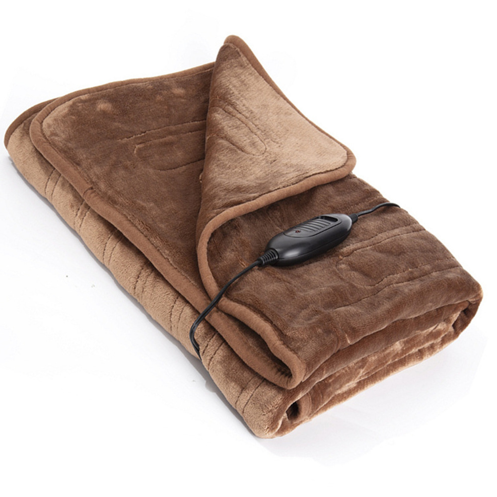 Hot Selling Soft Plush, Washable Usb Battery Electric Heated High Quality Low Price 12v Car Electric Blanket Car Thermal Blanket