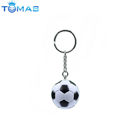 Custom promotional football mini soccer ball keychain for fans