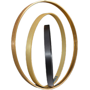 Mirror Frame Metal Oem, Luxury Elegant Modern Round Mirror Frames Brushed Gold Black Silver Aluminium Mirror Frame/