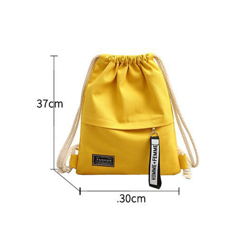 Wholesale Personalized Custom Drawstring Bags Cotton Canvas Drawstring Bag Backpack With Logo