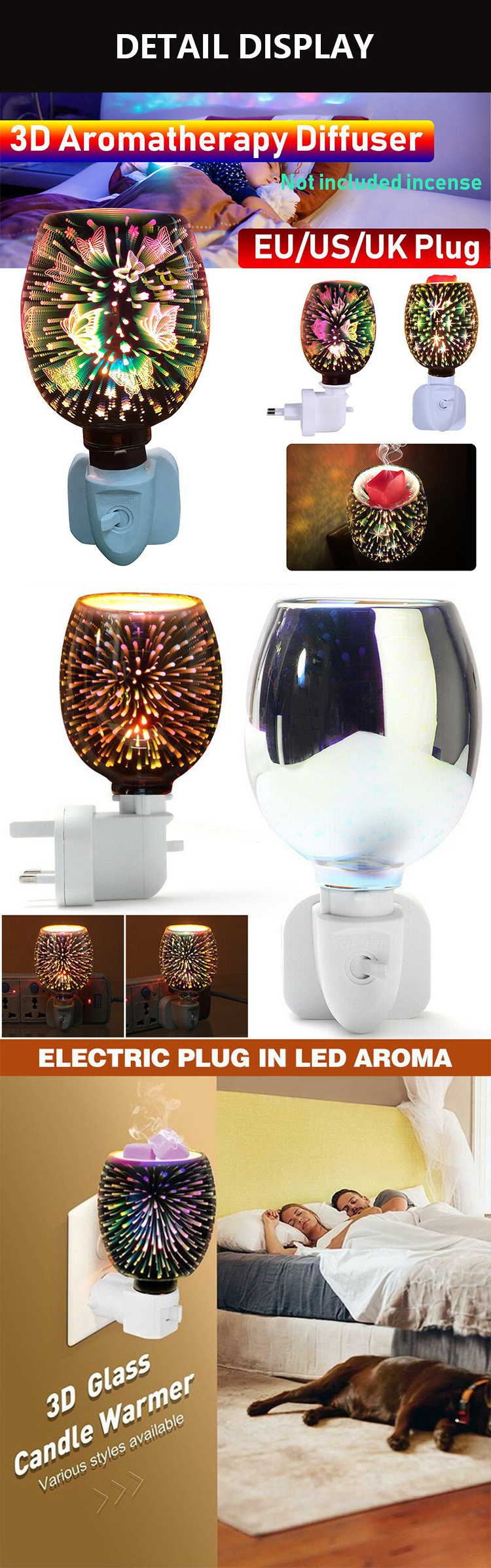 Wax Melt Holder Scented, Wax Melt Burners Warmer Electric Burner Oils Aroma Touch Luxury Custom Candle Warmer Oil Diffuser Lamp/