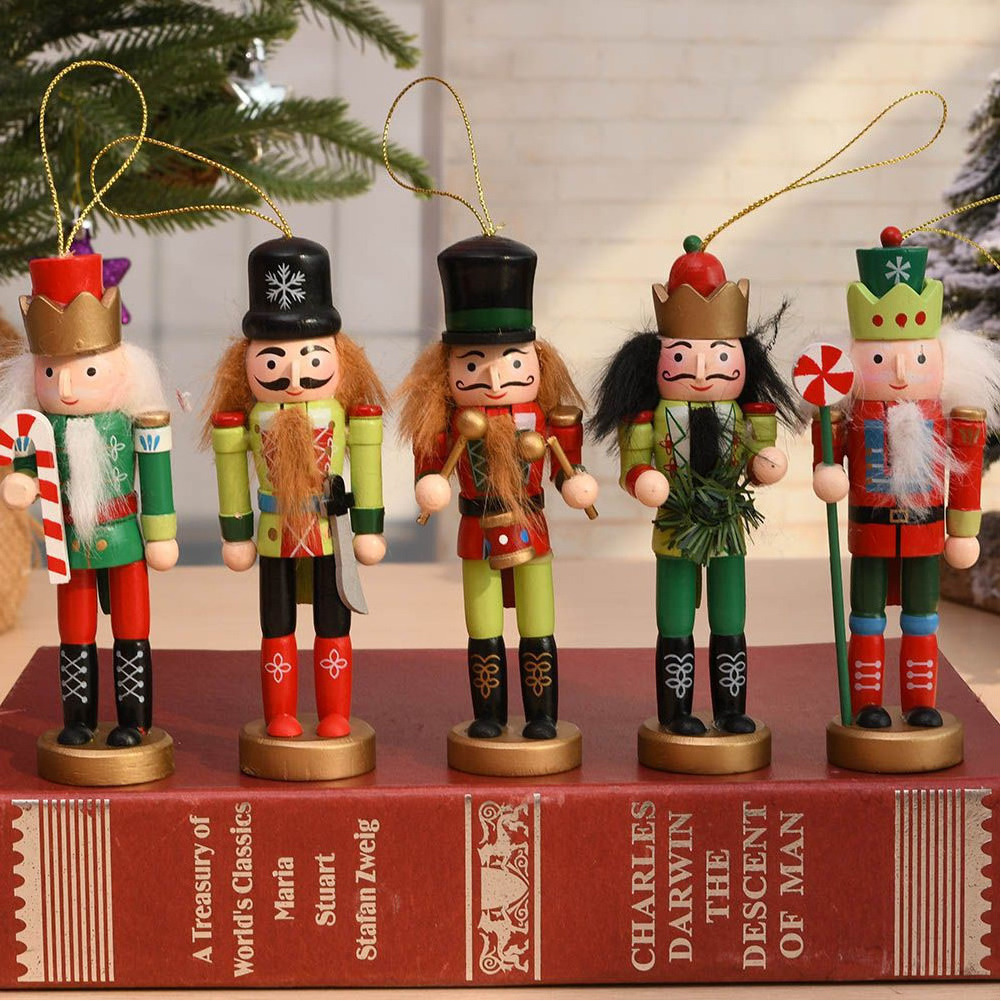 Wholesale Home Decor Wooden, Nutcracker Doll Soldier New Year Indoor Christmas Ornaments Christmas Decoration Nutcracker/