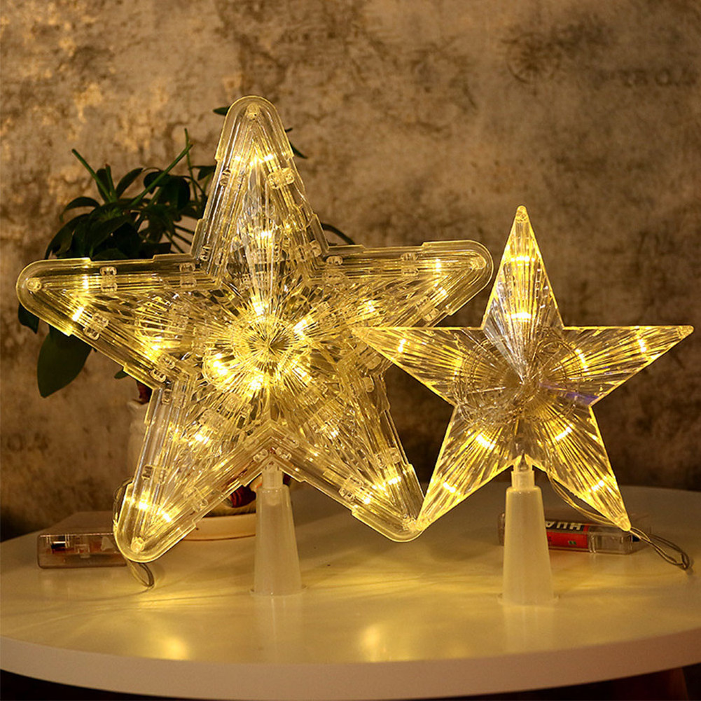 Christmas Tree Topper Star, Lights For Christmas Decoration And Party Decorations And Led Plastic Glowing Tree Top Star/