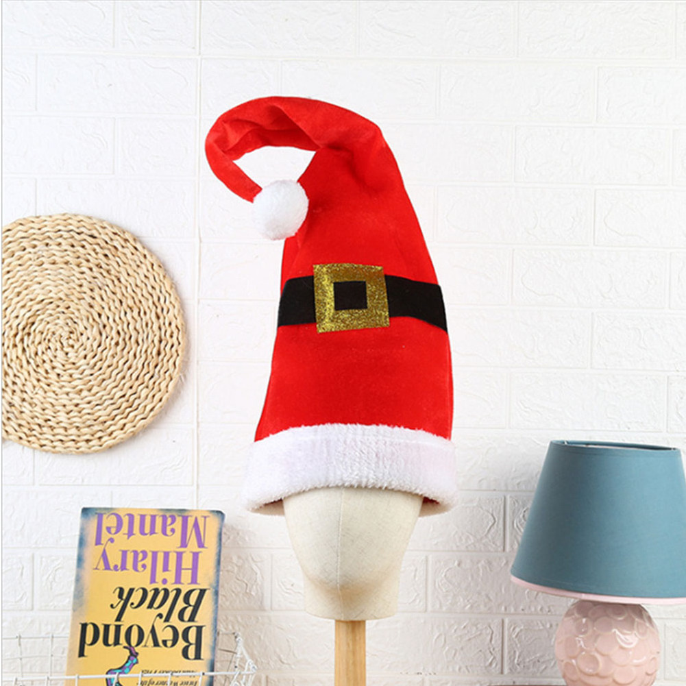 2023 Christmas Hat Plush, Elf Santa Hat Ornament Decoration Christmas Cap Turkey Hats New Year Xmas Party Props Decoration/