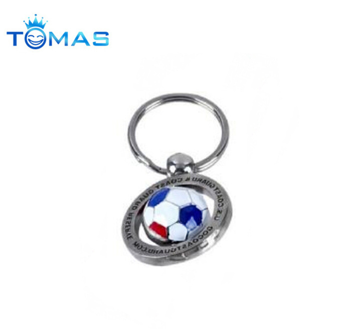 Custom promotional football mini soccer ball keychain for fans