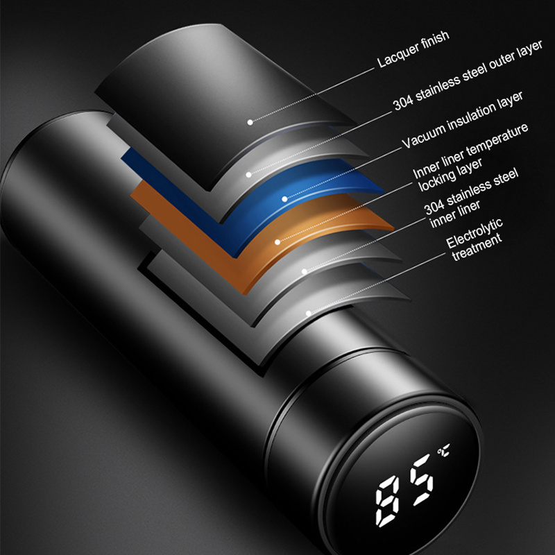 500ml Factory Oem Termo Vacuum Thermos Flask Led