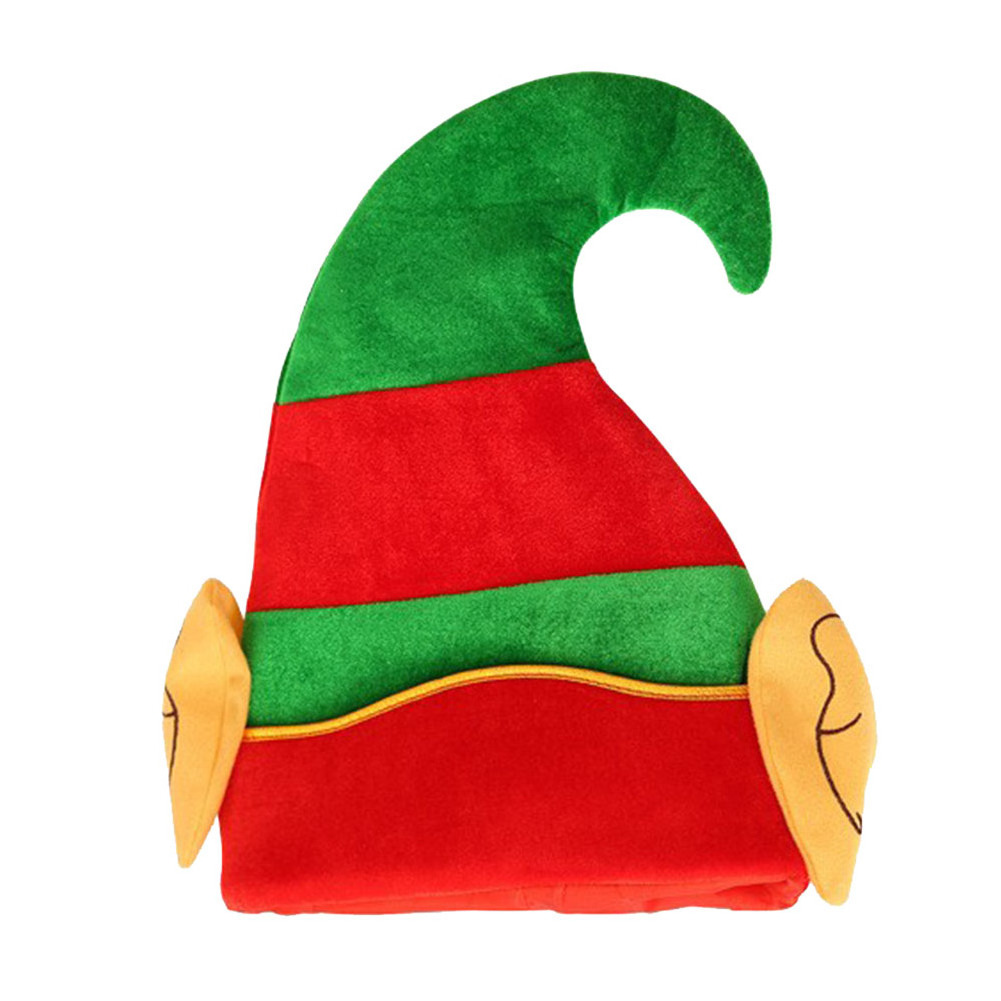 2023 Christmas Hat Plush, Elf Santa Hat Ornament Decoration Christmas Cap Turkey Hats New Year Xmas Party Props Decoration/