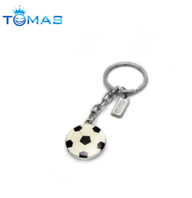 Custom promotional football mini soccer ball keychain for fans