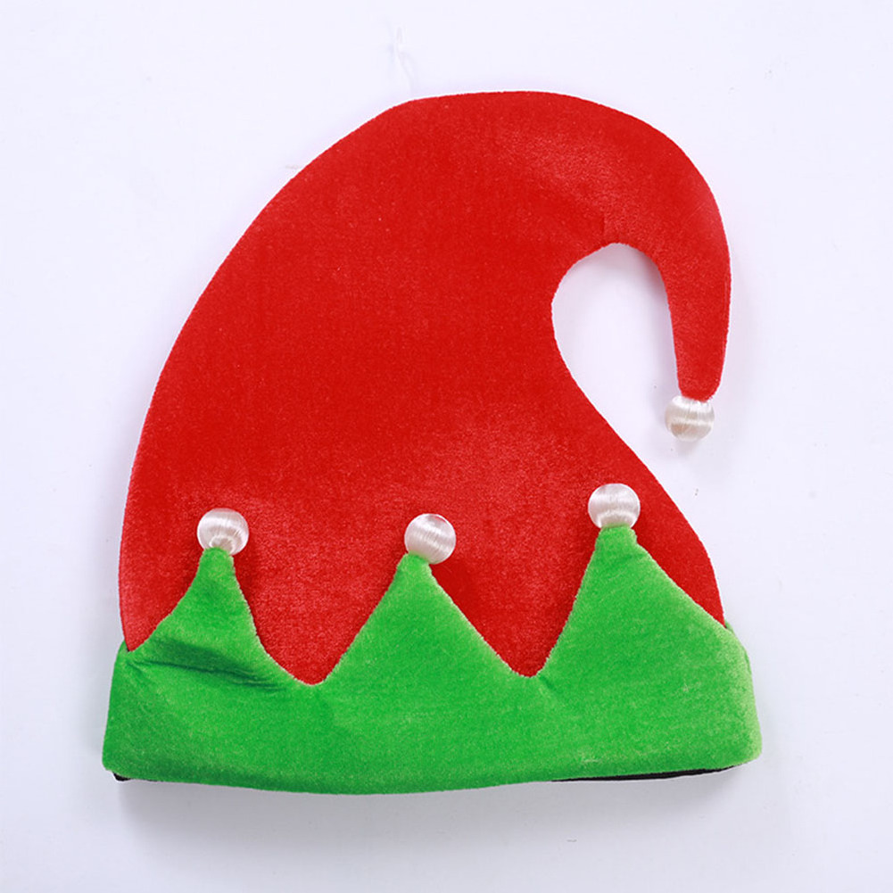 2023 Christmas Hat Plush, Elf Santa Hat Ornament Decoration Christmas Cap Turkey Hats New Year Xmas Party Props Decoration/