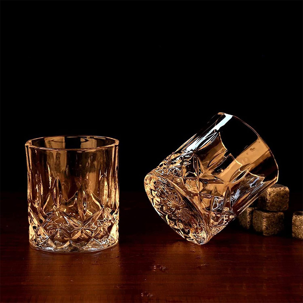 Granite Chilling Whisky, Rocks Bar Accessories Set Whiskey Stones Set With Glass Glasses Gift Box Set For Cigar Men/