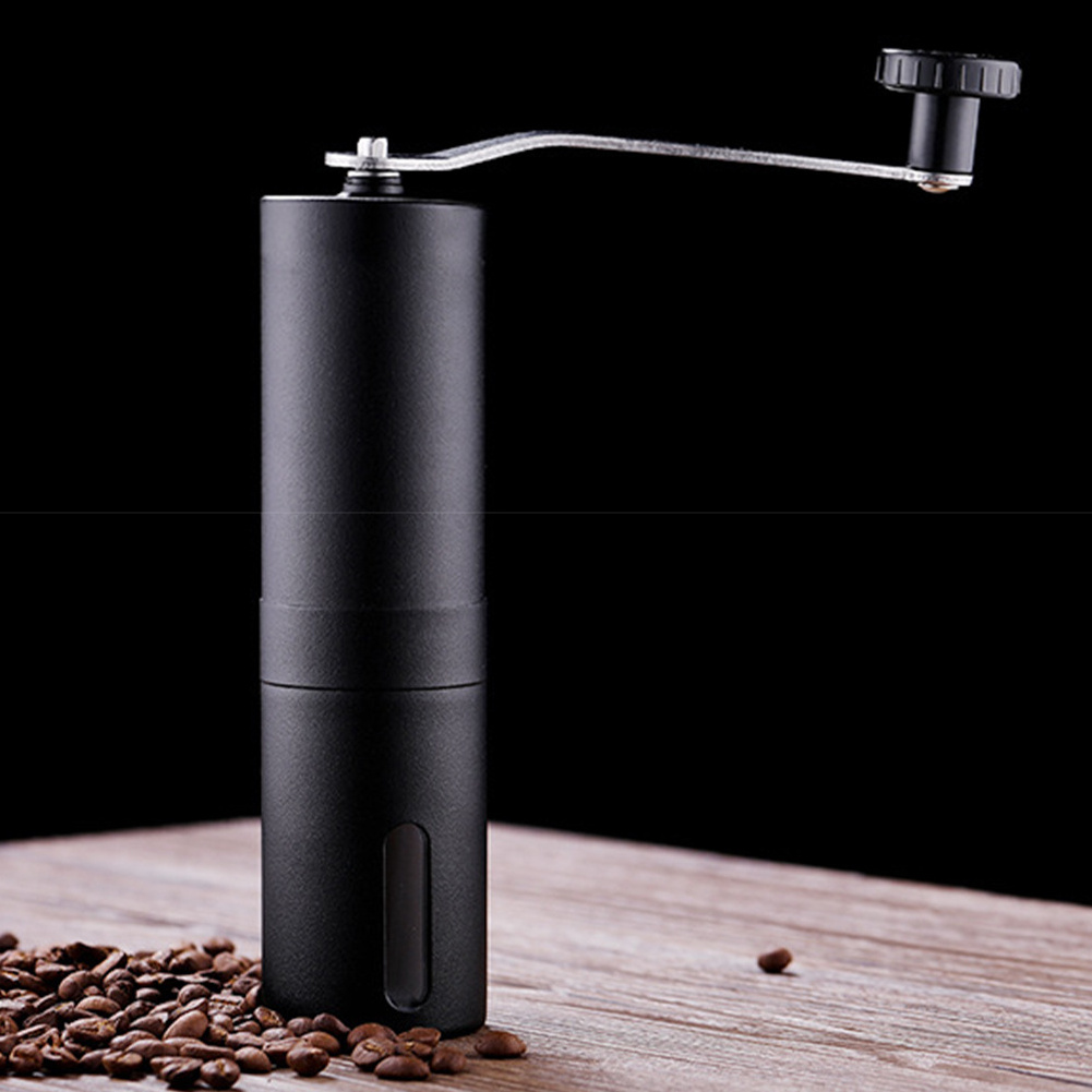 Portable Custom Coffee Mill, Bean Burr Hand Crank Grinder Machine Ceramic Core Stainless Steel Coffee Grinder/