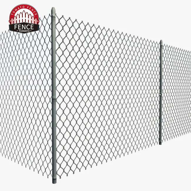 Commercial Chain Link Fence With Barbed Wire Extensions Razor Wire On The Top