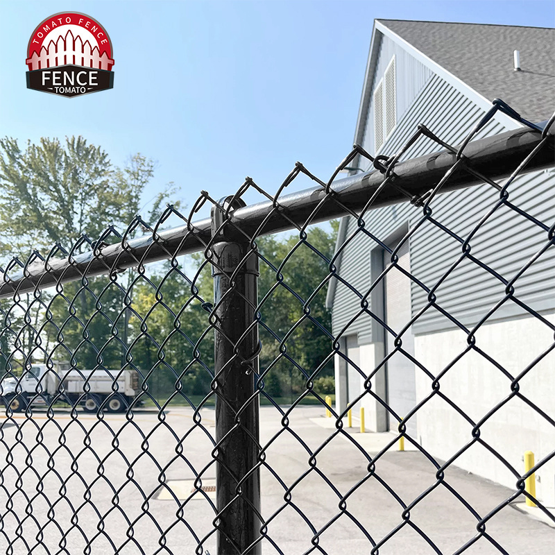 Commercial Diamond Black Vinyl Coated 4ft 5ft 6ft 8ft Chain Link Fence