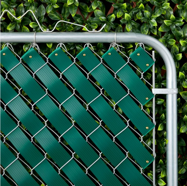 Chain Link Fence Slats for Privacy Covering Blade Slats with Bottom Lock