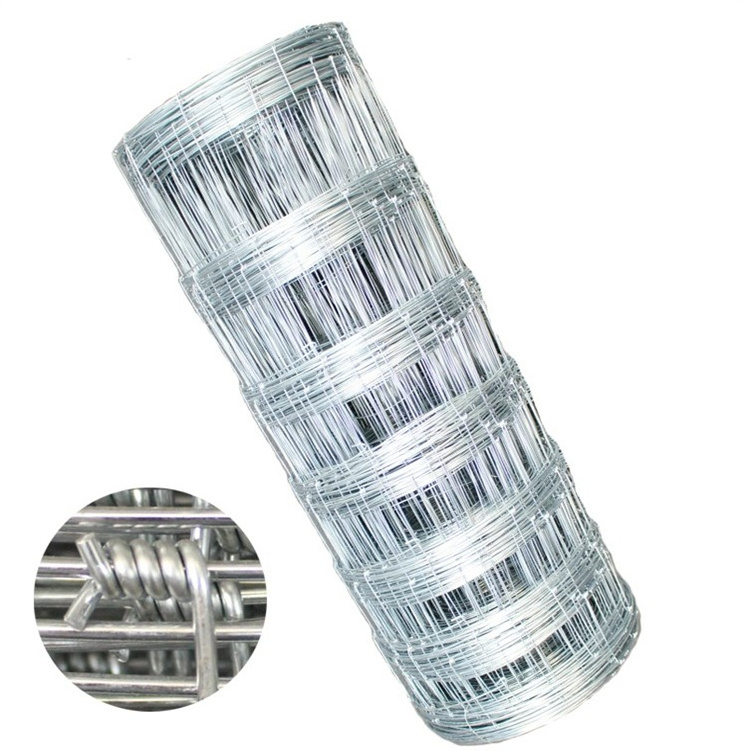 Galvanized Fixed Knot Wire Mesh Farm Fence for Deer Cattle Horse Cow