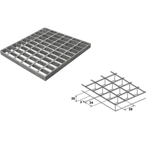 The side wall steel grating Galvanized steel drainage grilles for RUSSIAN