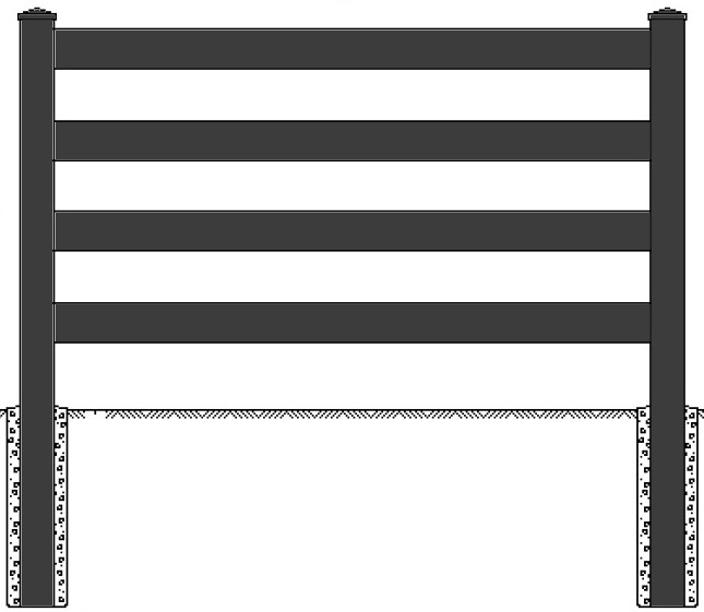 Cheap Price Black White PVC Fence Panels 4 Rail Aluminum Ranch Goat Fence Decorative Horse Slat Fencing