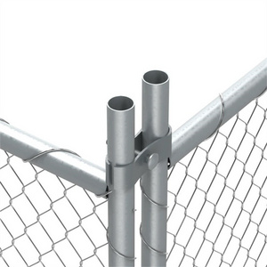 Removable Temporary Galvanized Crowd Control Barrier  USA Chain link fence panels