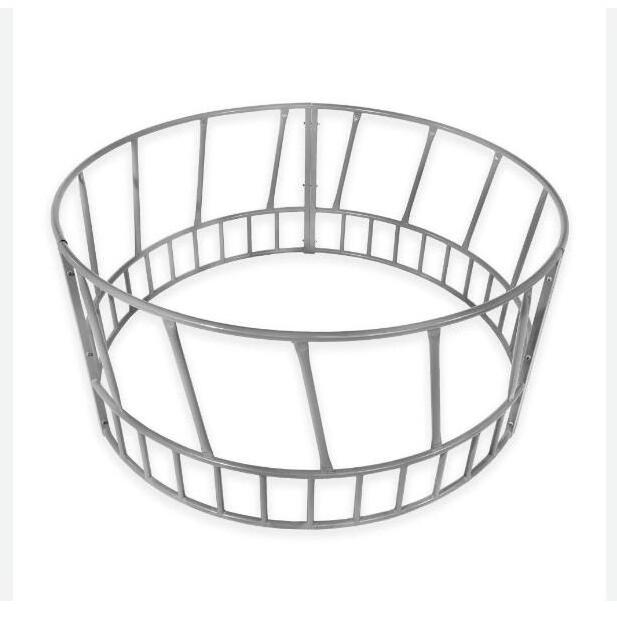 Customized Animal Feeders Galvanized round cattle hay feeder Portable Cradle Sheep Feeder