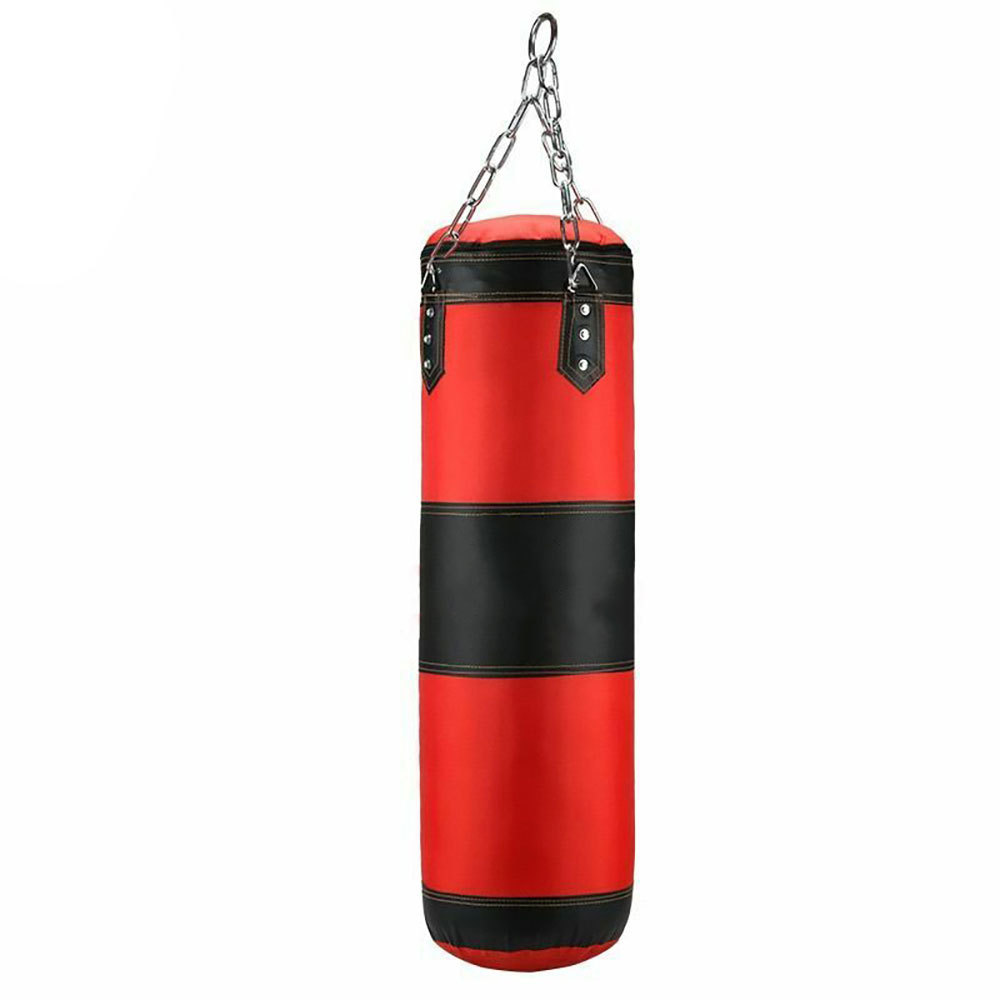 Heavy Duty artificial Leather Made Punching bag with chains for boxing training