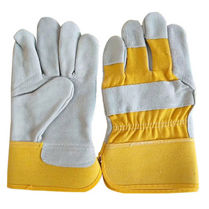 Hot Selling Cowhide Split Leather Working Gloves Industrial Safety Double Palm