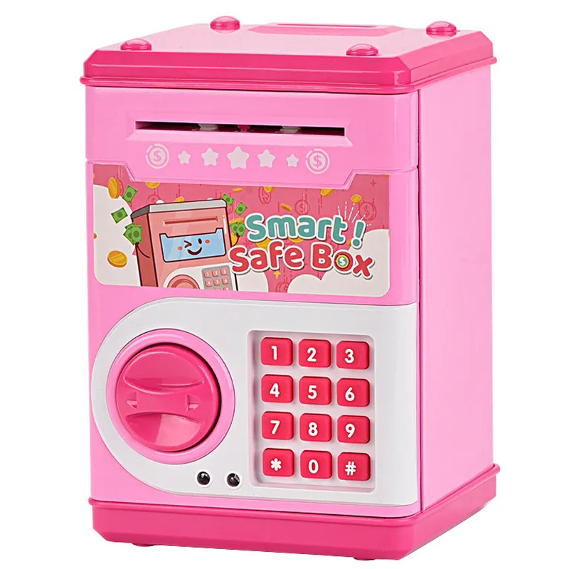 Promotional Toys Pretend Play Preschool Mini Atm Machine Toy Atm Bank Money Safe Box Toy