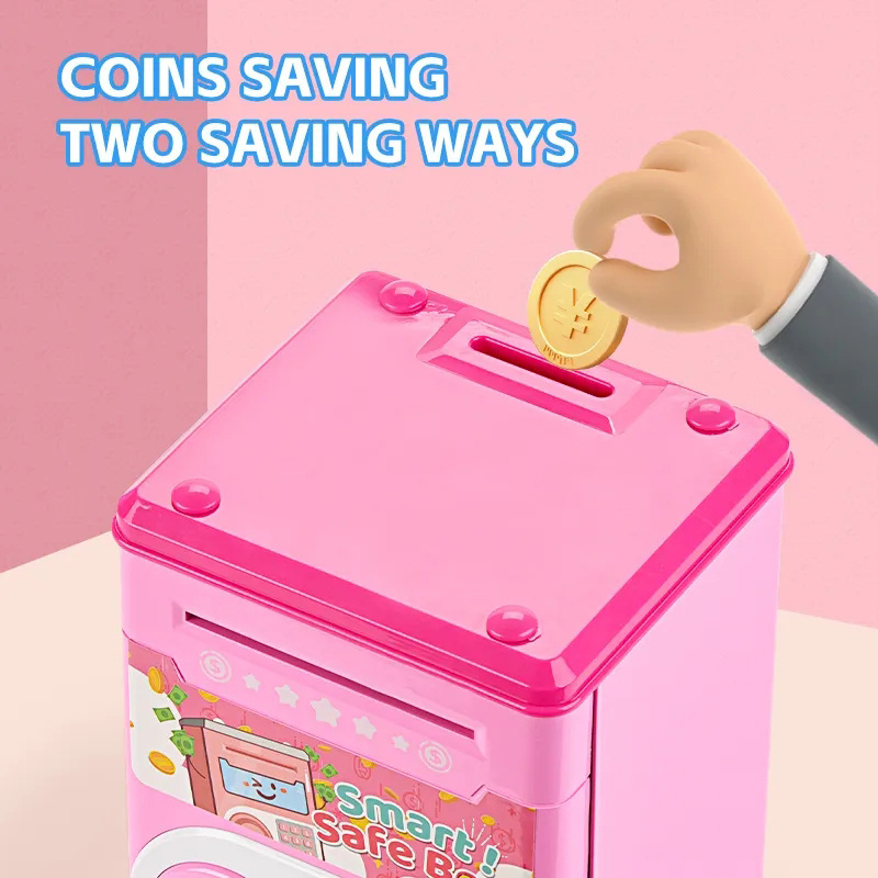 Promotional Toys Pretend Play Preschool Mini Atm Machine Toy Atm Bank Money Safe Box Toy