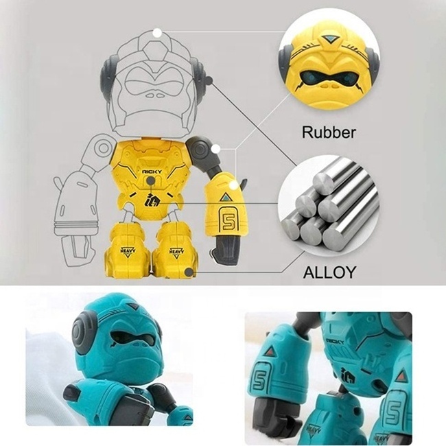 Metal gorilla monkey robot children electric toy funny kids toys robot with sound and light