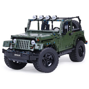 Mould King 13124 Jeep Wrangler Rubicon RC Stack Block Off Road Car Technic Building Model Off-road Vehicle Remote Control