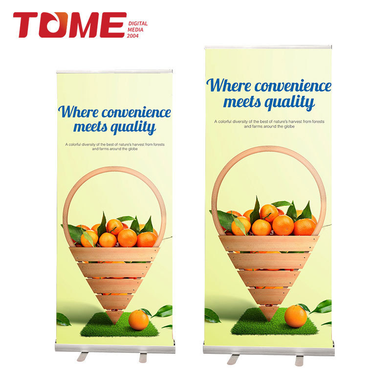 Excellent Quality Low Price Roll Up Banner Stand Display Roll Up With Plastic Feet